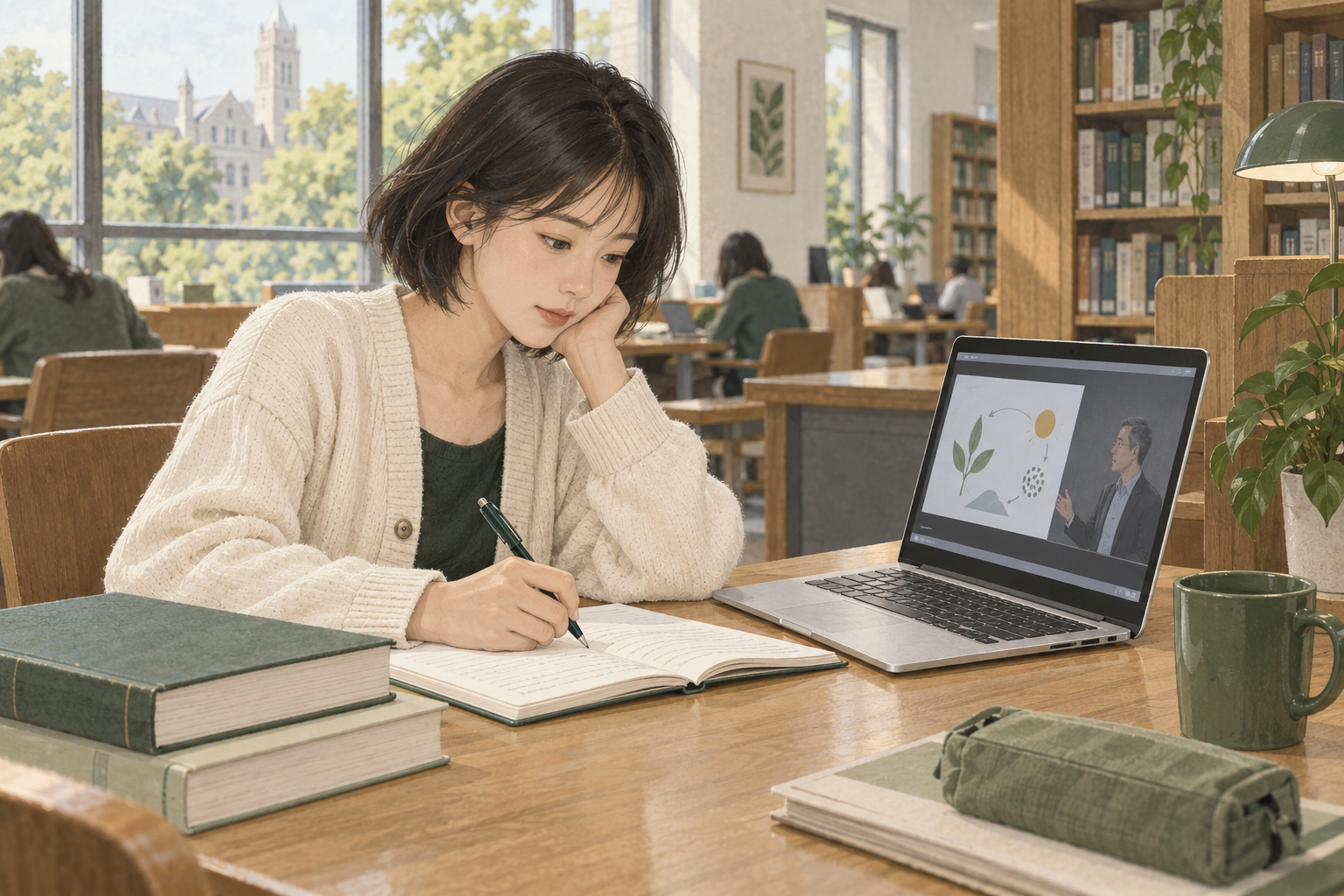 大学生 · 场景插画